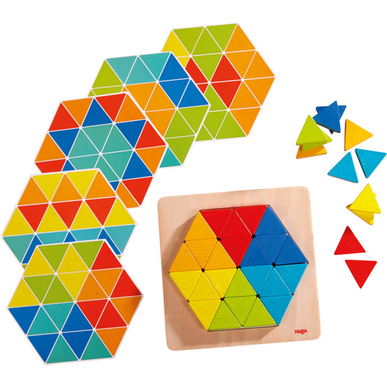 Jeu d’assemblage triangles magiques