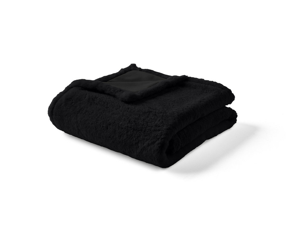 Venus - plaid - 100x140 cm - en fausse fourrure et velours