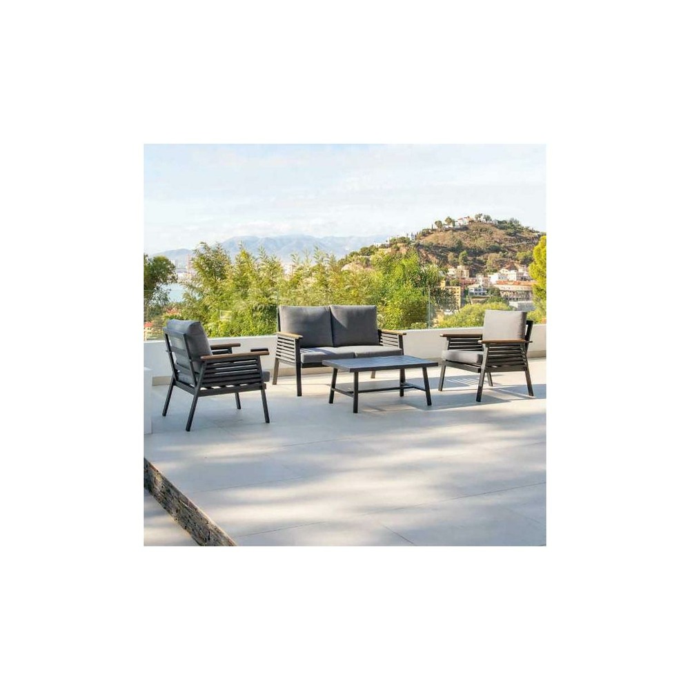 Salon de jardin en aluminium casablanca