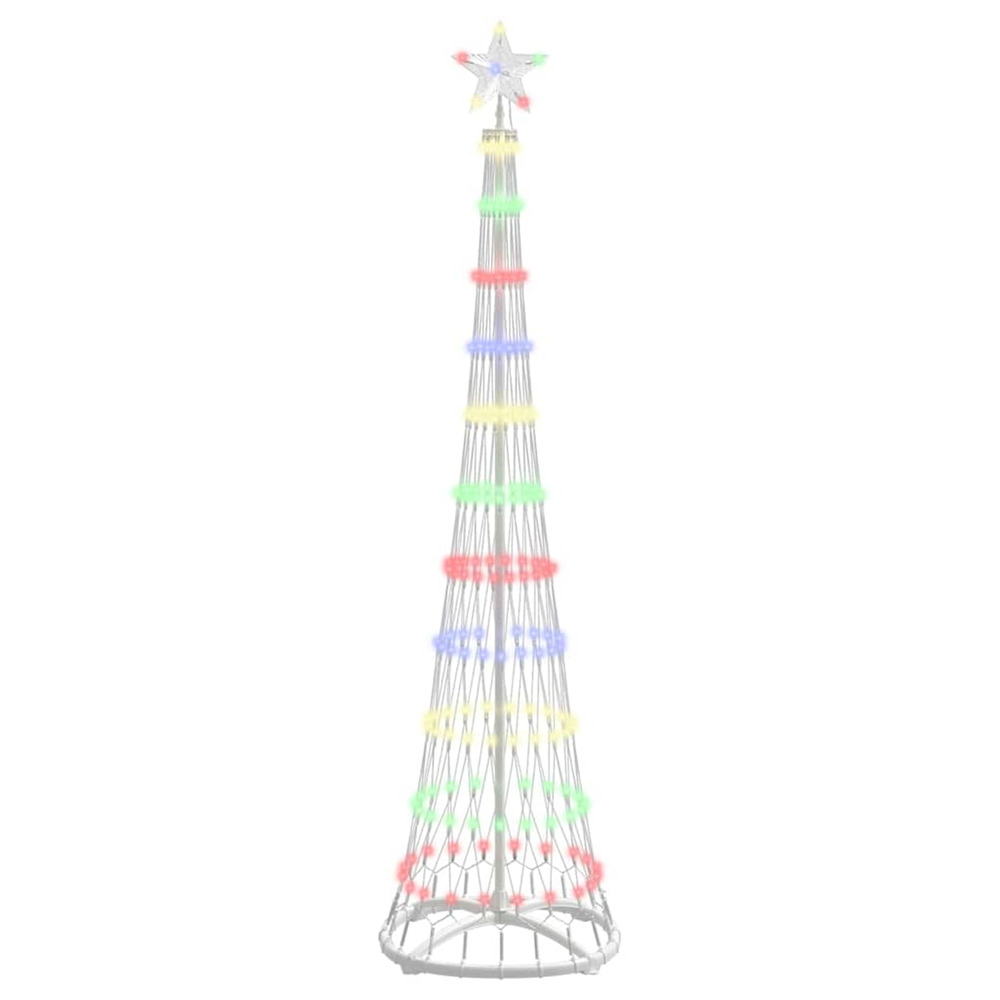 Arbre de noël led multicolore 51 x 51 x 190 cm métal