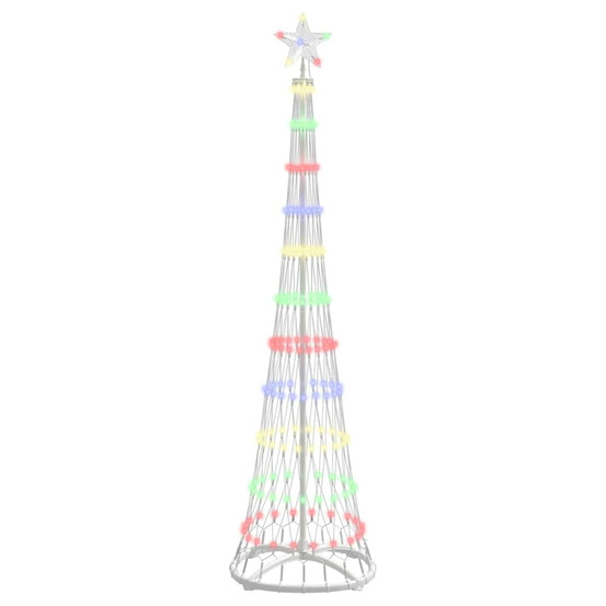 Arbre de noël led multicolore 51 x 51 x 190 cm métal