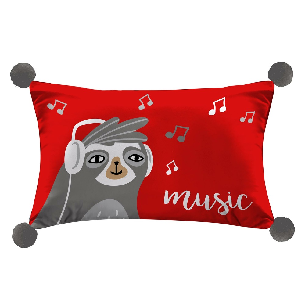Coussin collection cool music rouge
