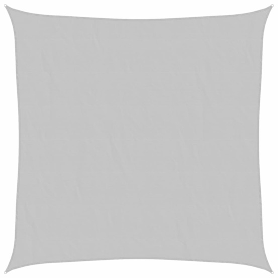 Voile d'ombrage gris clair 3x3 m 100% polyester oxford