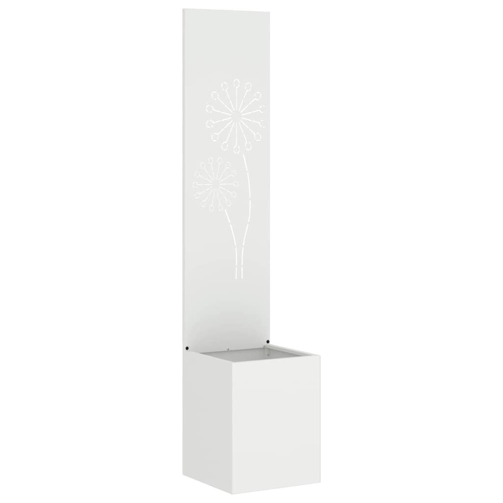 Écran de confidentialité de jardin fretwork blanc 32 x 140 cm