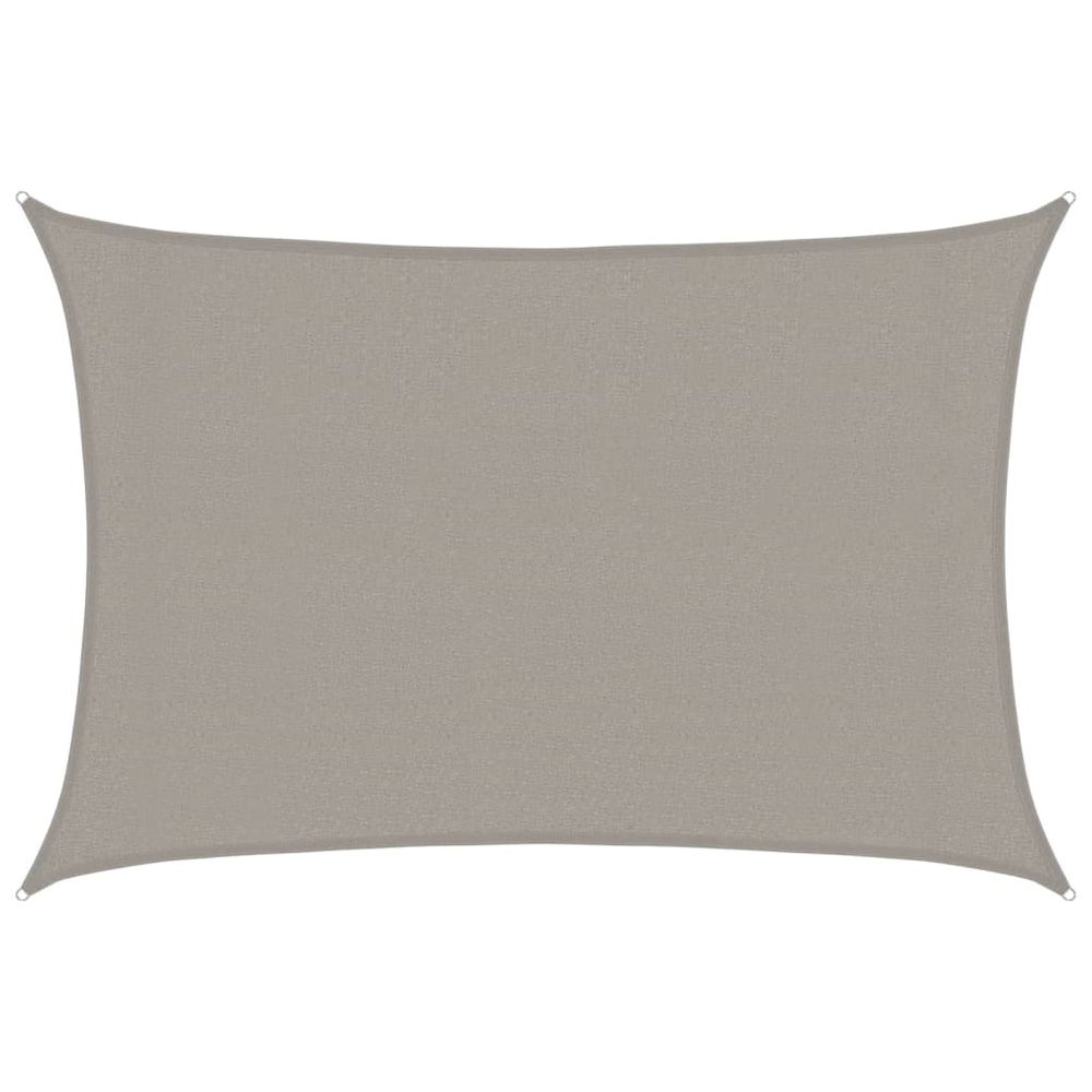 Voile d'ombrage 160 g/m² rectangulaire gris clair 3x5 m pehd