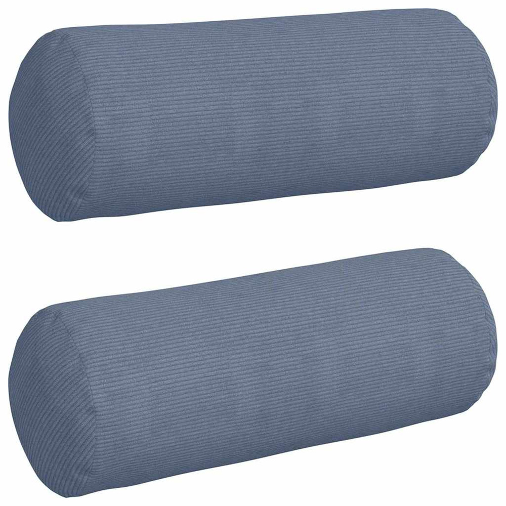 Coussins d'accent 2 pcs bleu ø 25 x 70 cm