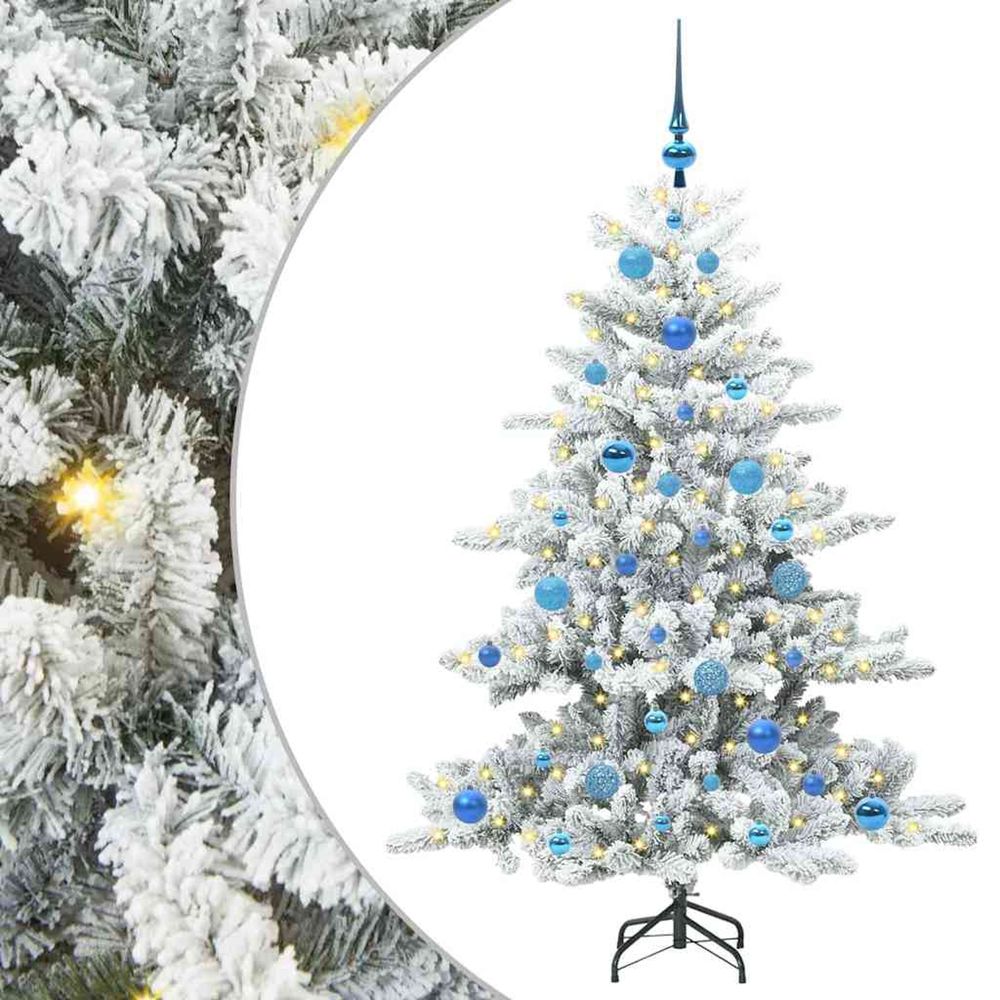 Sapin de noël artificiel à branches articulées blanc 150 cm