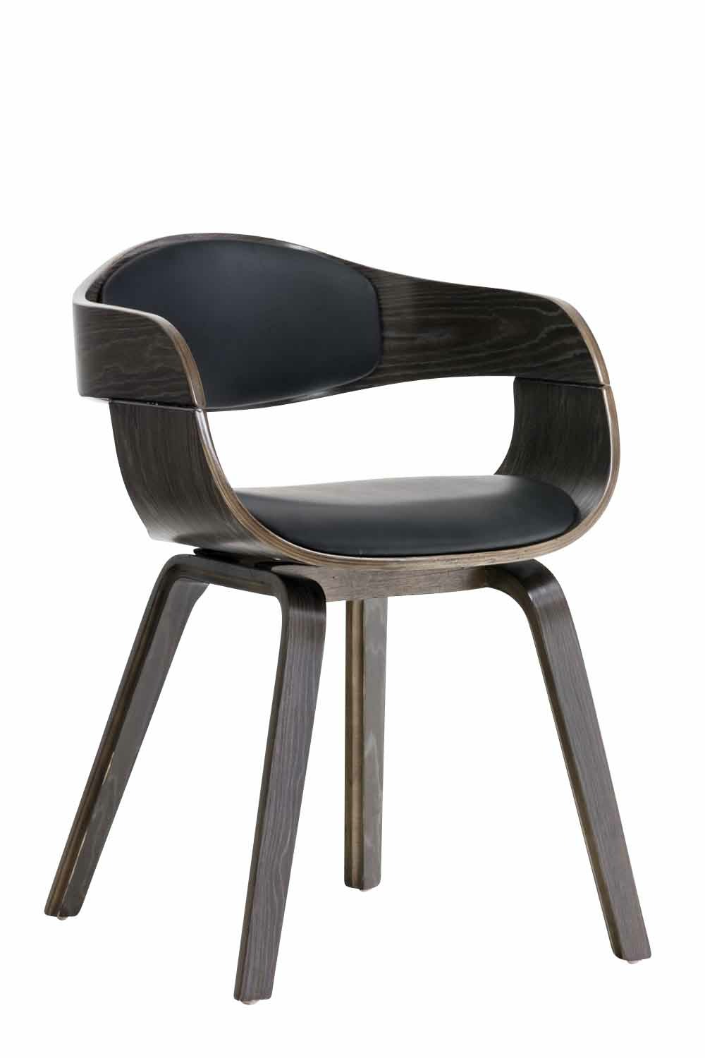 Chaise visiteur en simili cuir kingston