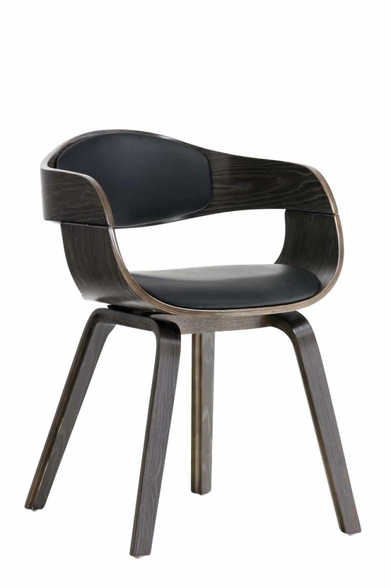 Chaise visiteur en simili cuir kingston