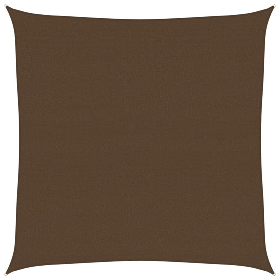 Voile d'ombrage 160 g/m² marron 6x6 m pehd