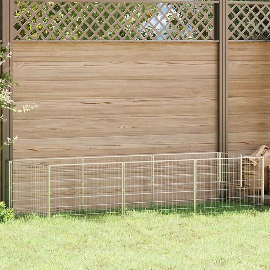 Chenil argenté 3 m² acier