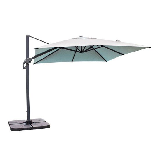 Parasol déporté à manivelle