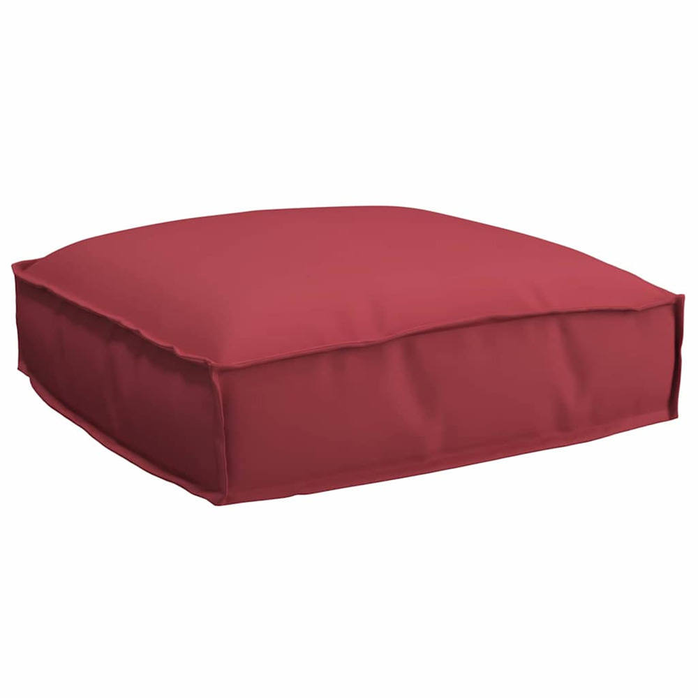 Coussin bordeaux 50 x 50 x 12 cm tissu oxford