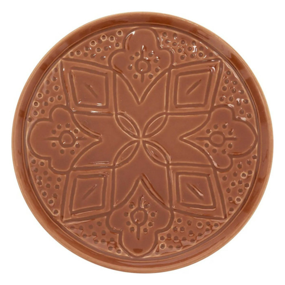 Lot de 6 assiettes à dessert sienna 20cm terracotta