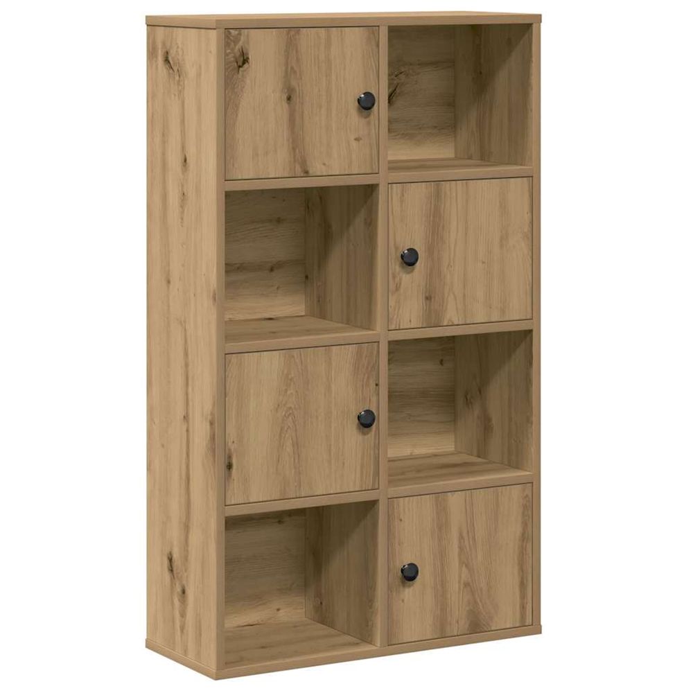 Bibliothèque chêne artisanal 60x24x101,5 cm bois d'ingénierie