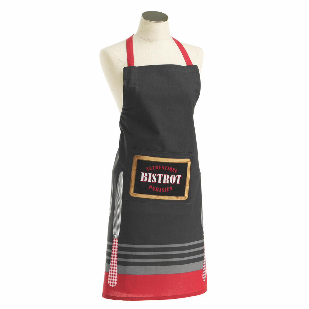 Tablier avec poche bistrot parisien