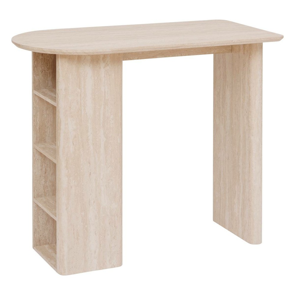Table de bar anaya beige 120x60cm