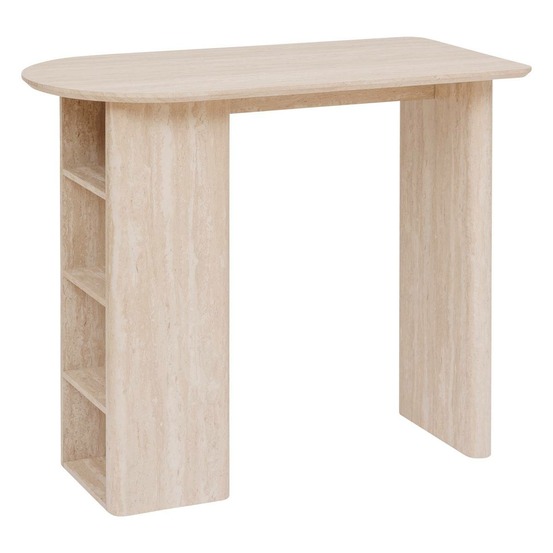 Table de bar anaya beige 120x60cm