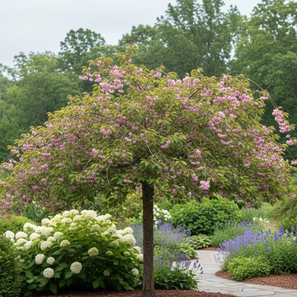 Cerisier du japon accolade, cerisier à fleurs pot de 20l - 1/2 tige 6/8