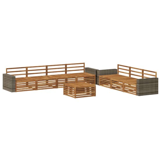 Ensemble de canapés d'extérieur 8 pc naturel