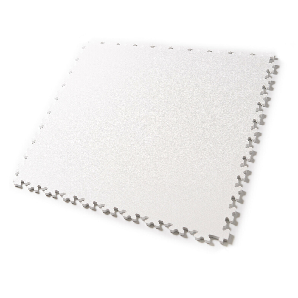 Lot de 1 m² - dalle pvc mosaik ultima pour garage, atelier, salle de sport - blanc