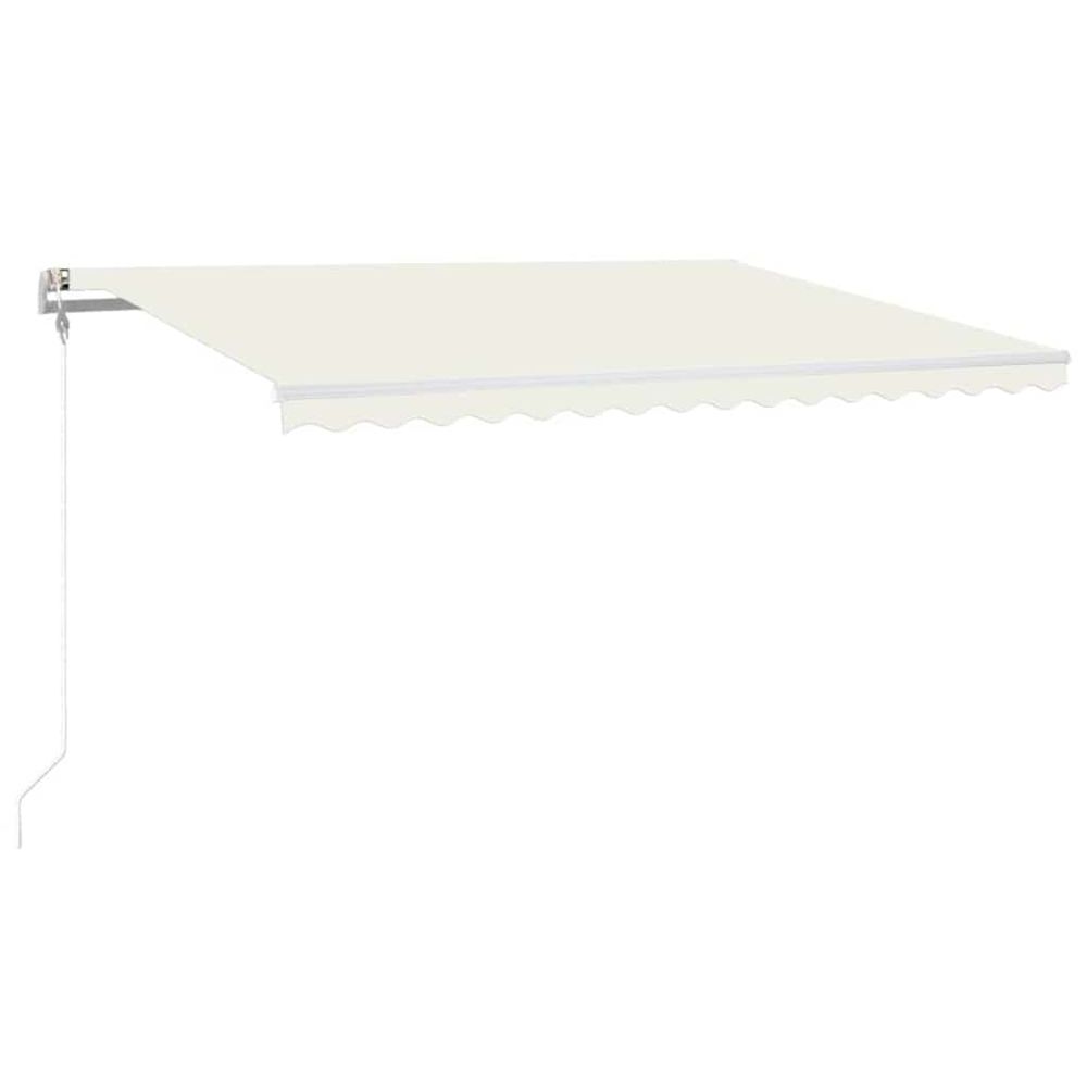 Auvent automatique avec capteur de vent et led 400x300 cm crème