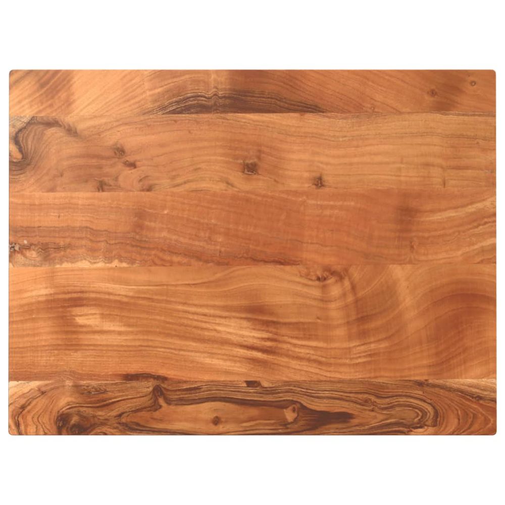 Dessus de table 90x50x2,5 cm rectangulaire bois massif d'acacia