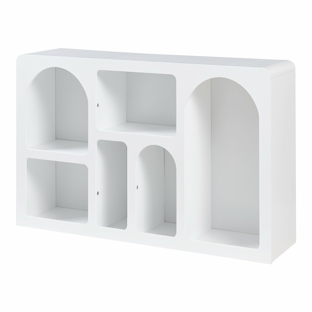 Buffet commode meuble de rangement 110 x 30 x 70 cm salon entré chambre blanc