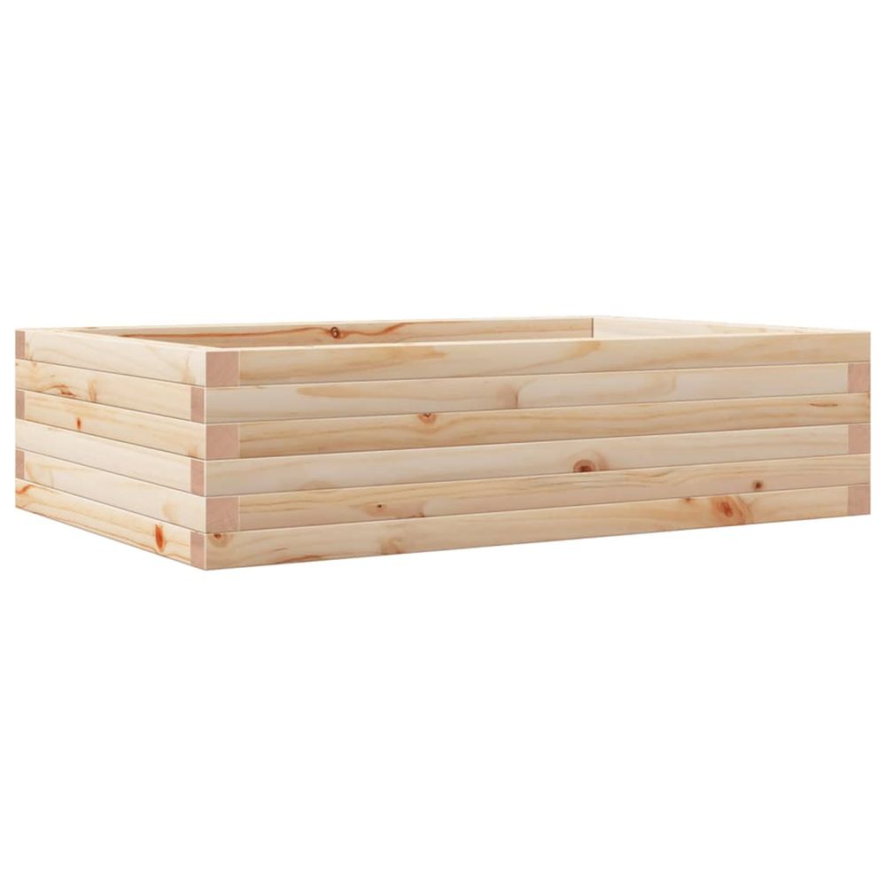 Jardinière d'extérieur 90x60x23 cm bois de pin massif