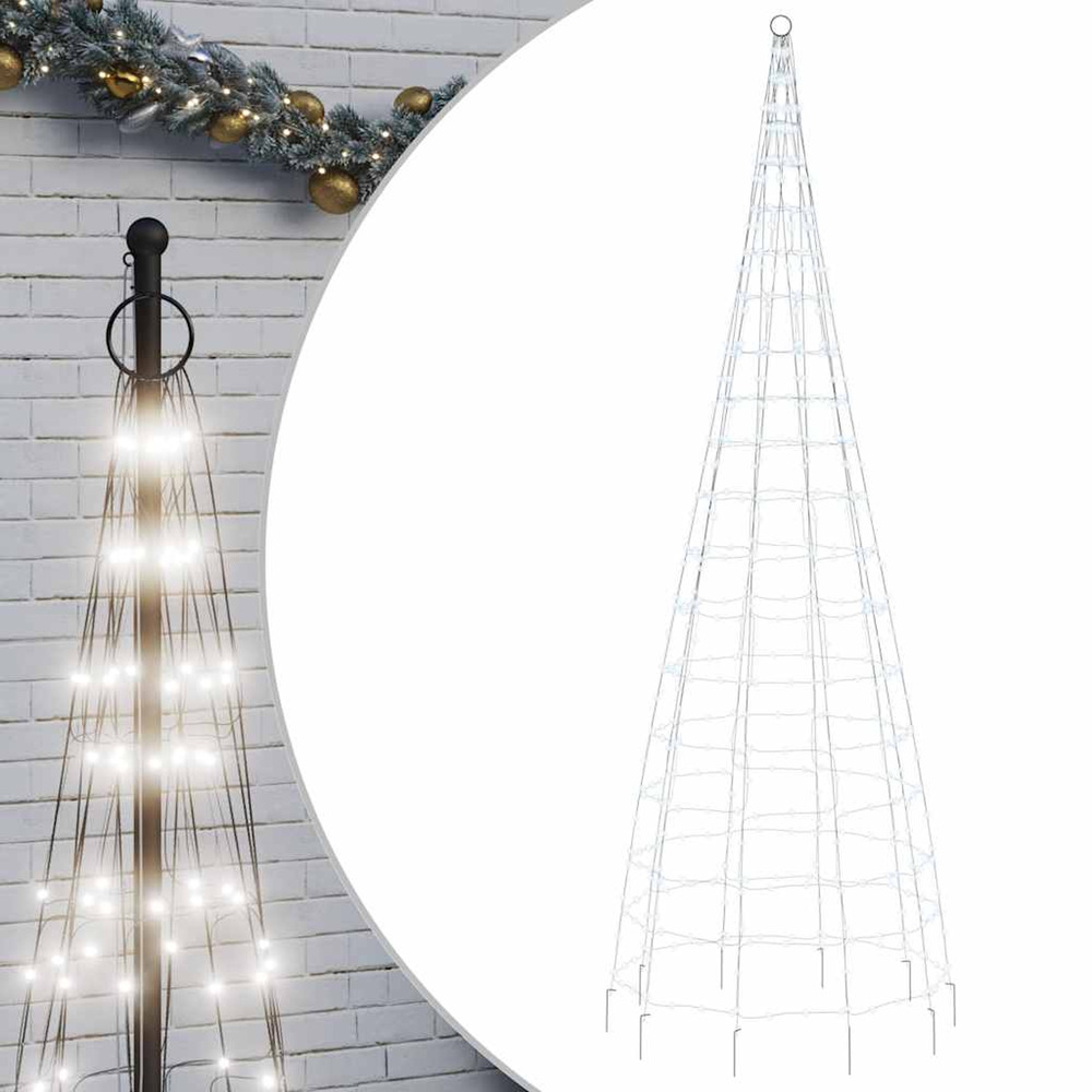 Sapin de noël à led 550 led blanc 300 cm