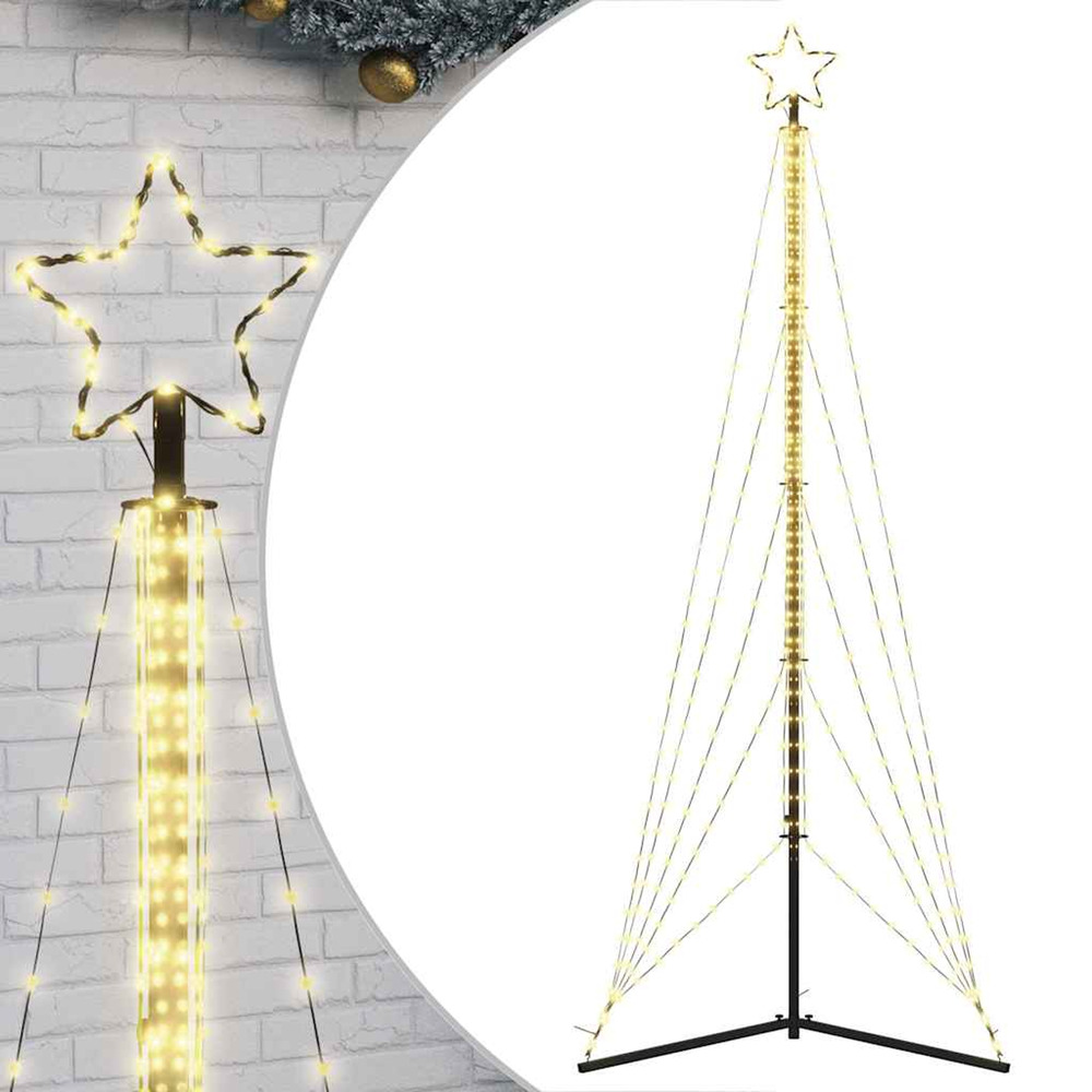 Sapin de noël à led 525 led blanc chaud 302 cm