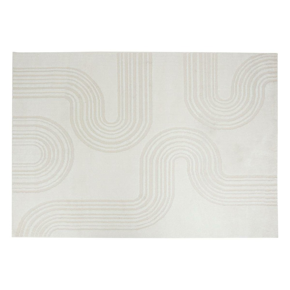 Tapis effet laine anoai blanc 200x150cm