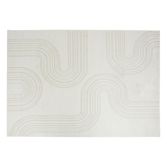 Tapis effet laine anoai blanc 200x150cm