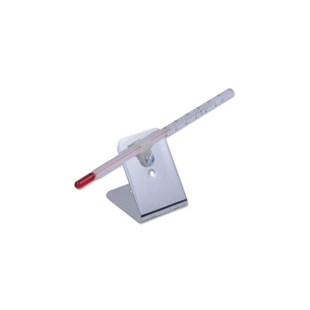 Thermomètre tube rouge avec support - olba