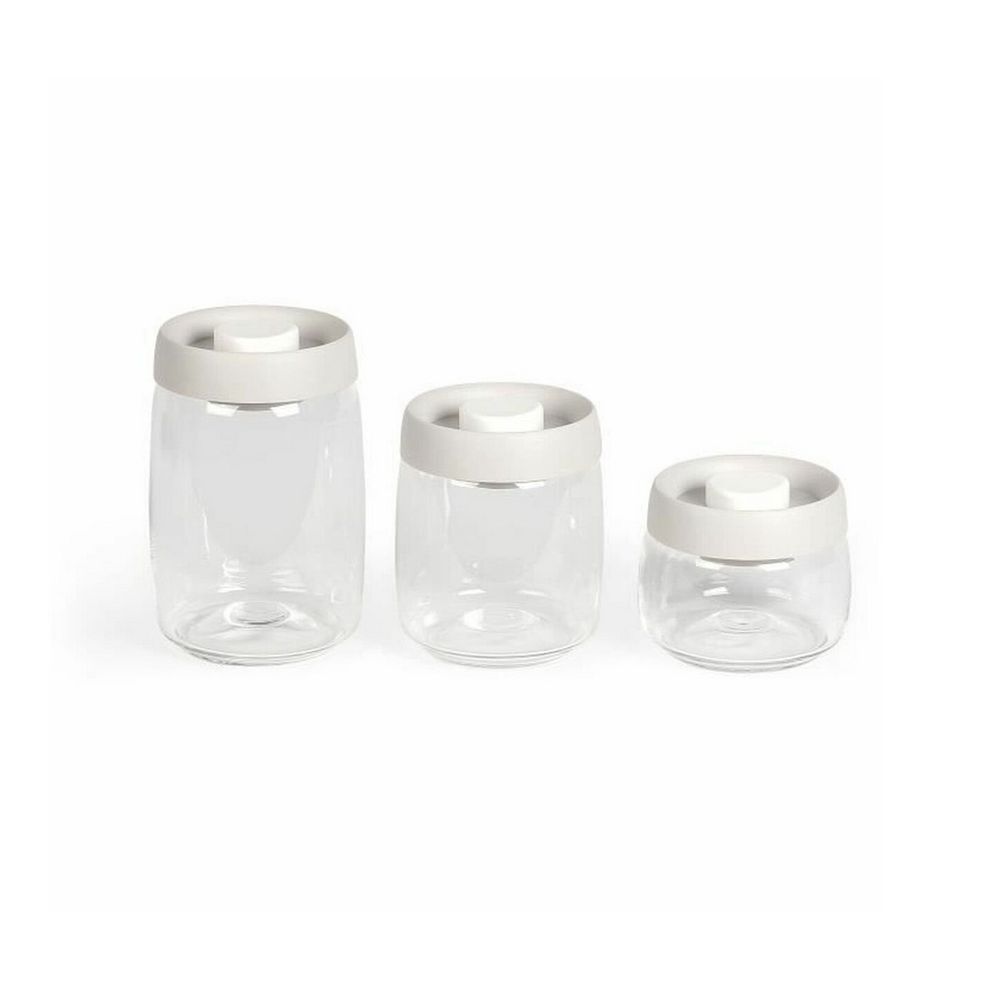 Bocaux sous vide 0.4l, 0.8l, et 1.2l transparent - men401