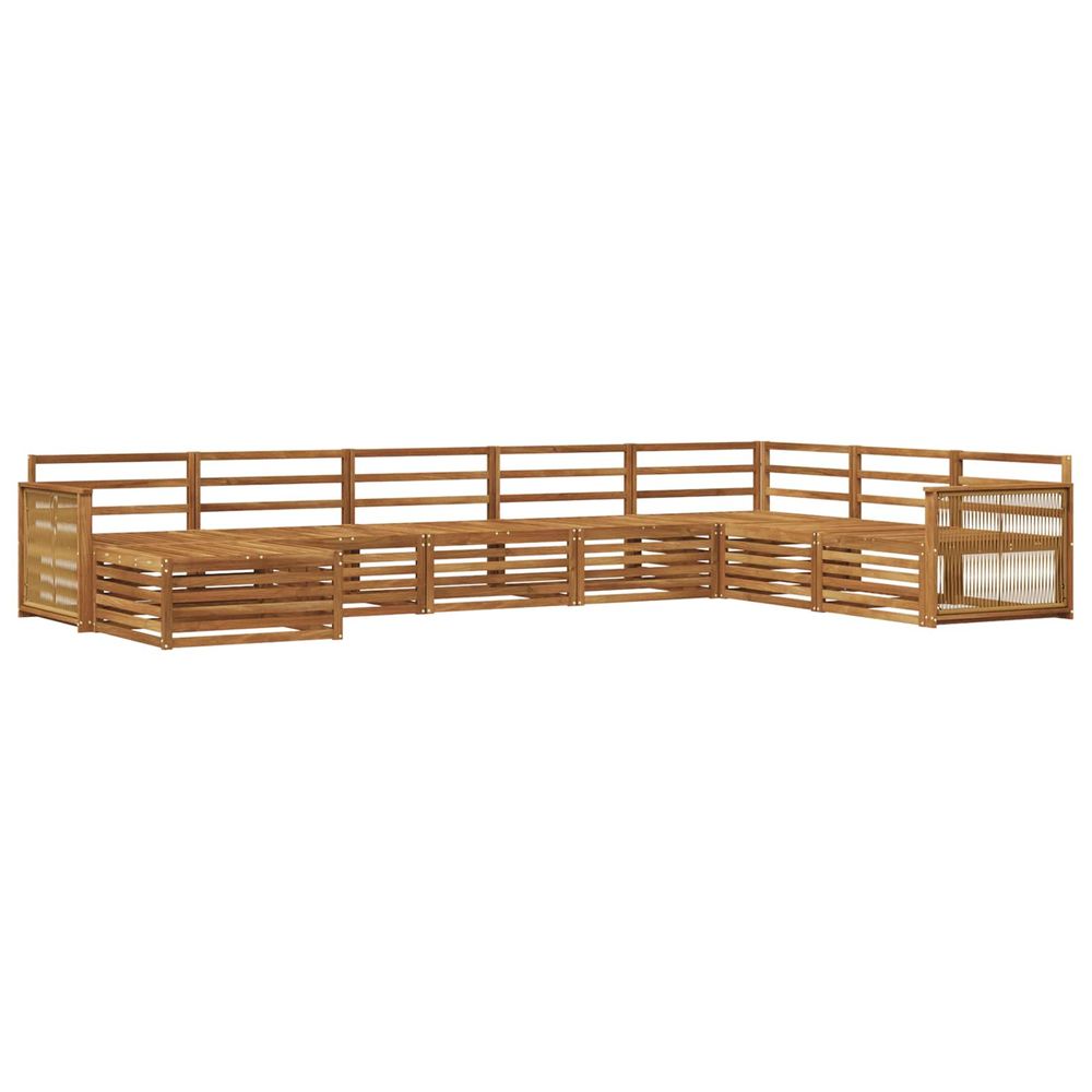 Ensemble de canapés d'extérieur 8 pc naturel