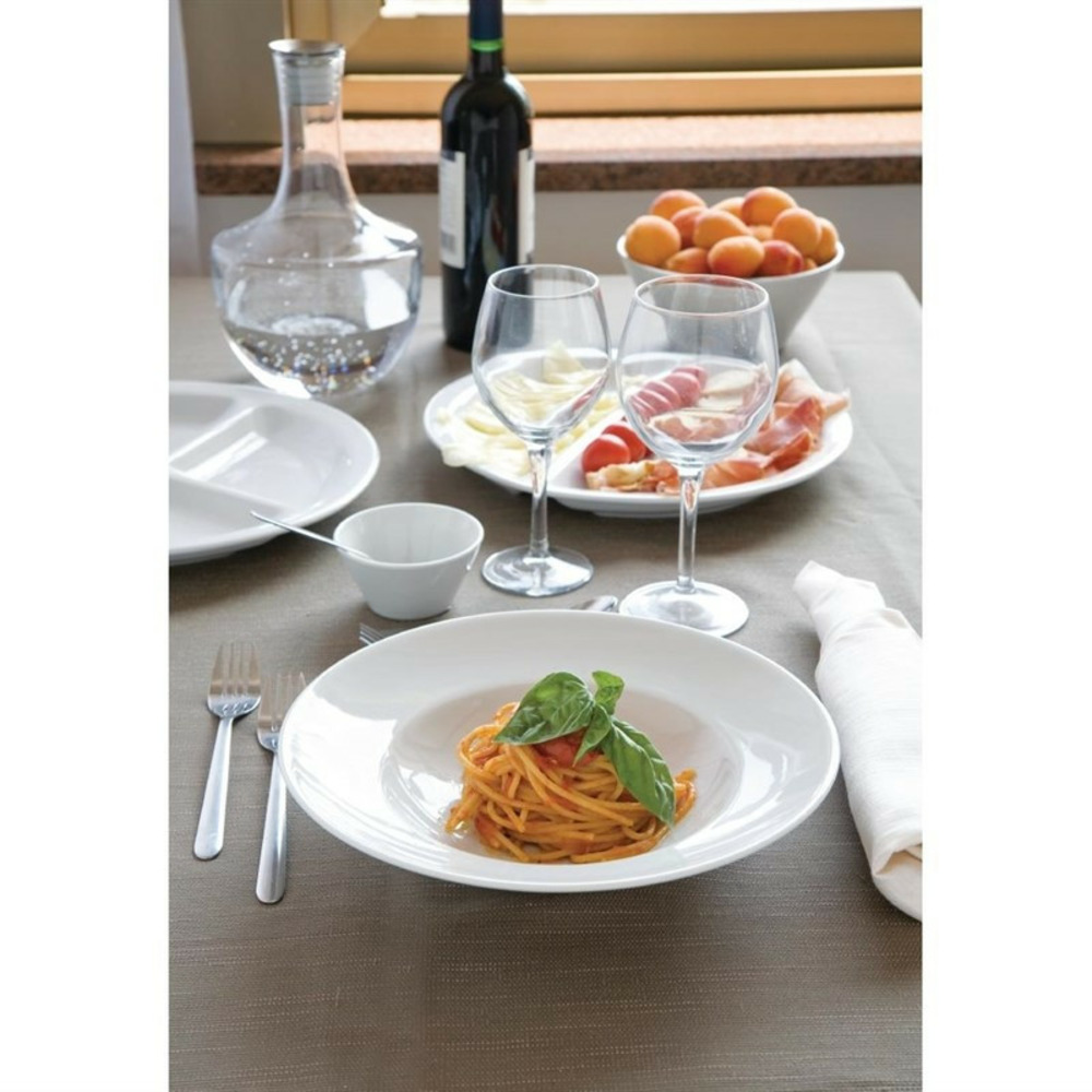 Assiette restaurant napoli 200 mm lot de 12 saturnia
