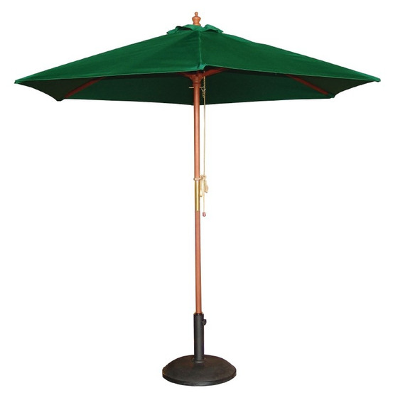 Parasol de terrasse à poulie vert professionnel de 2,5 m - bolero