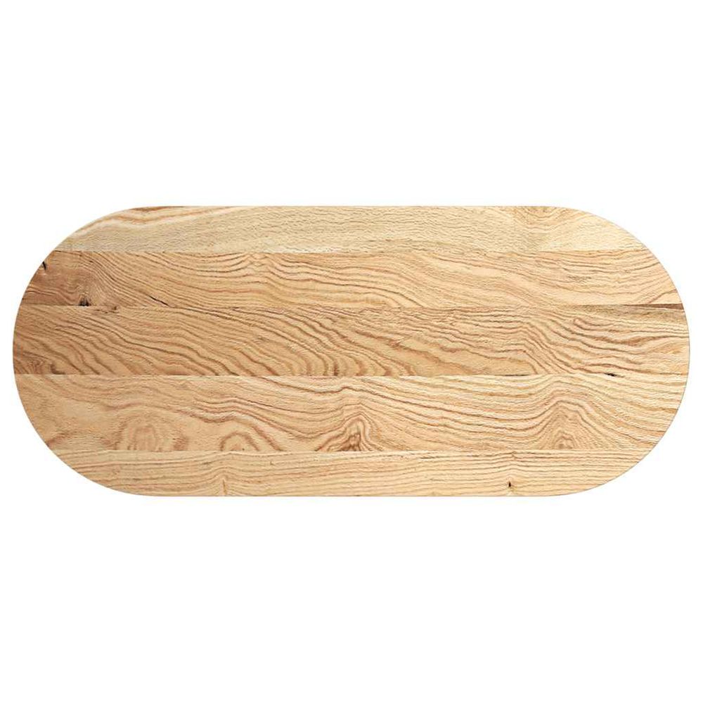 Dessus de table 140x60x2 cm bois de chêne massif ovale