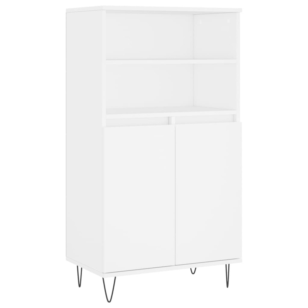Buffet bahut commode armoire meuble de rangement organisateur cuisine salle de séjour salon haut 60 x 36 x 110 cm bois d'ingé