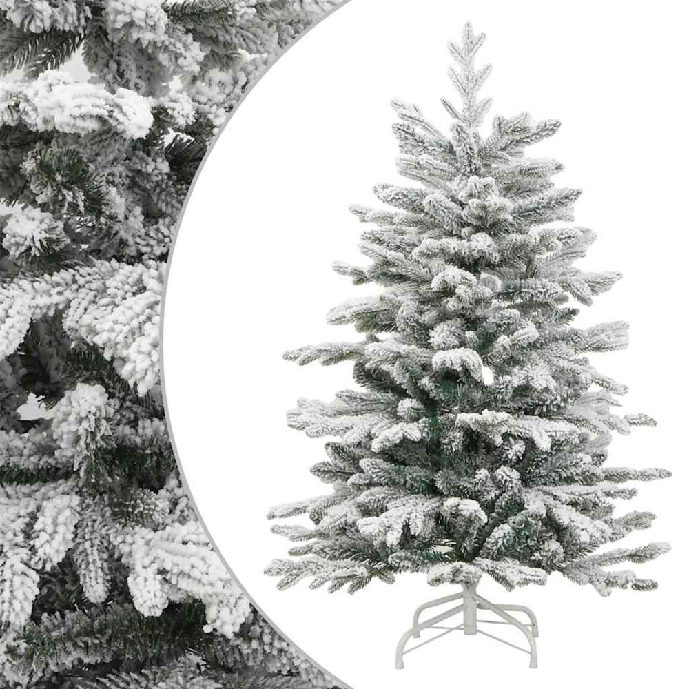 Sapin de noël artificiel à charnières avec neige floquée 180 cm