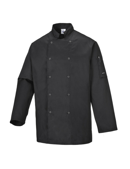 Veste de cuisine suffolk couleur : noir taille xxxl - portwest