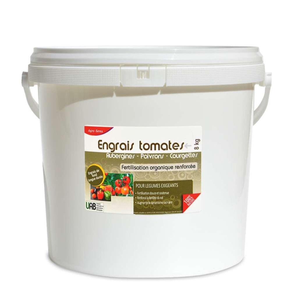 Engrais tomates et légumes du soleil - agro sens - seau 8 kg