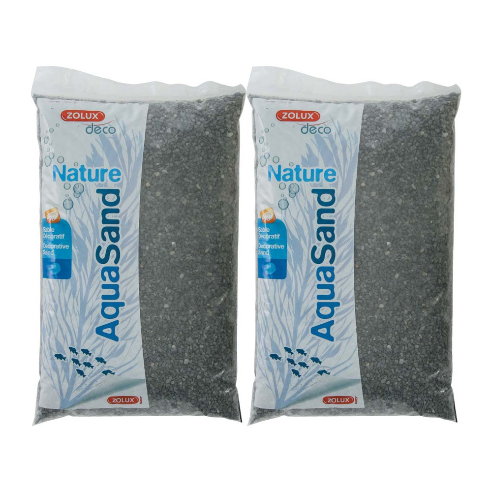 Sol décoratif aquasand basalte noir 10 kg