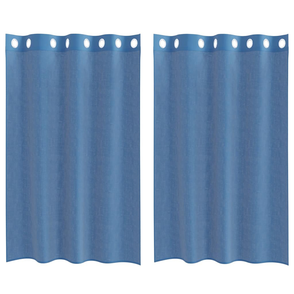 Rideaux en voile avec œillets 2 pcs bleu royal