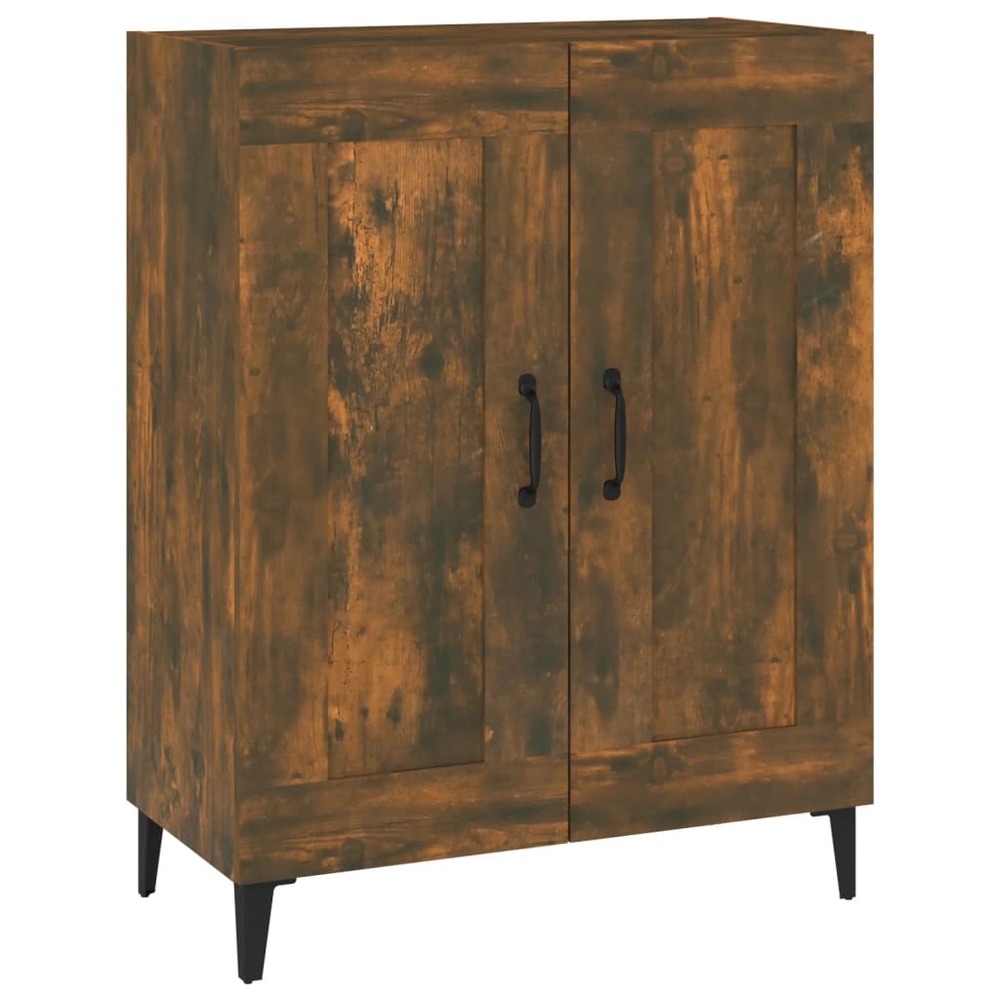Buffet bahut commode armoire meuble de rangement organisateur cuisine salle de séjour salon 69,5 x 34 x 90 cm bois d'ingénier