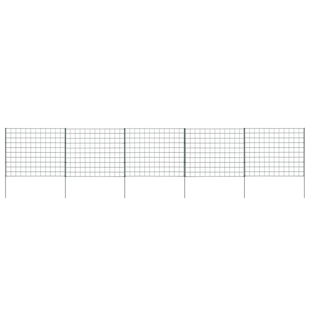 Ensemble de clôture de jardin 77,5x64 cm vert