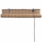 Store enrouleur bambou brun 120x160cm 4