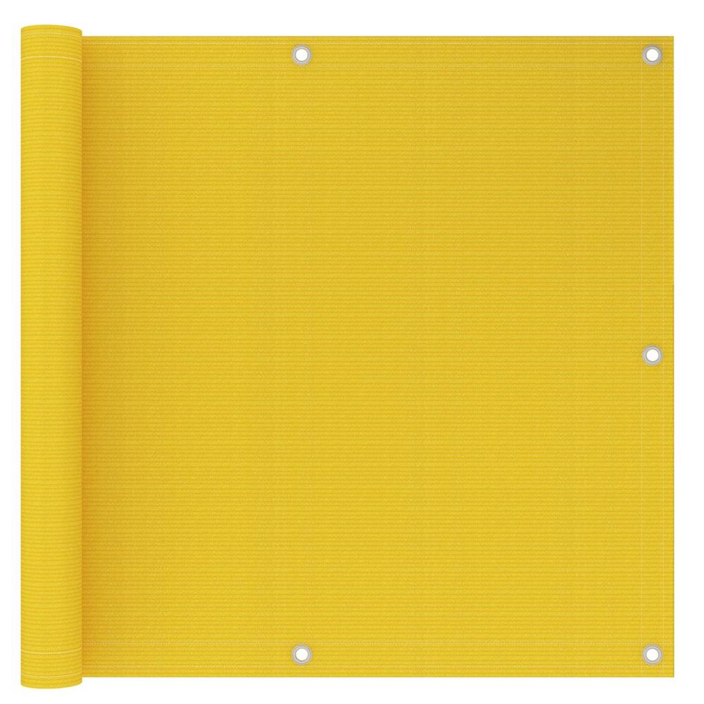Écran de balcon jaune 90x500 cm pehd