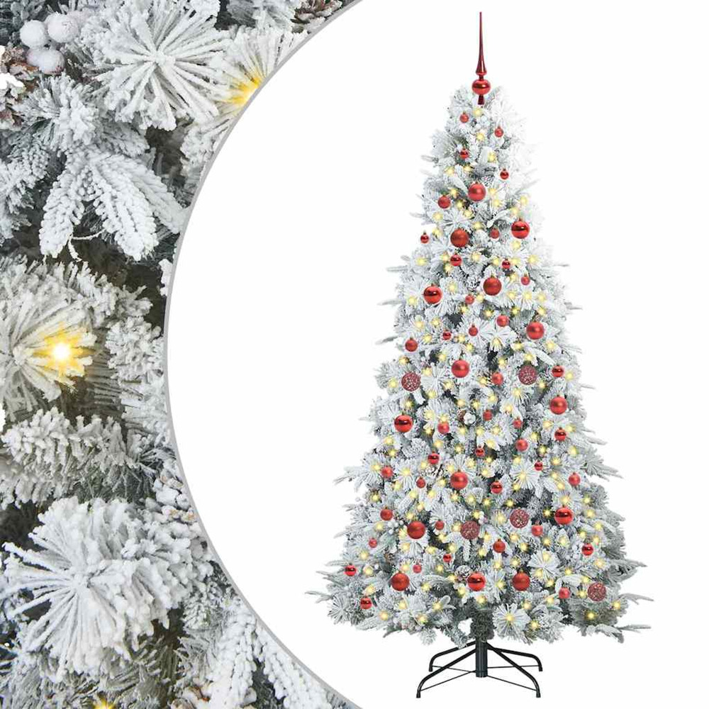 Sapin de noël artificiel à branches articulées blanc 180 cm